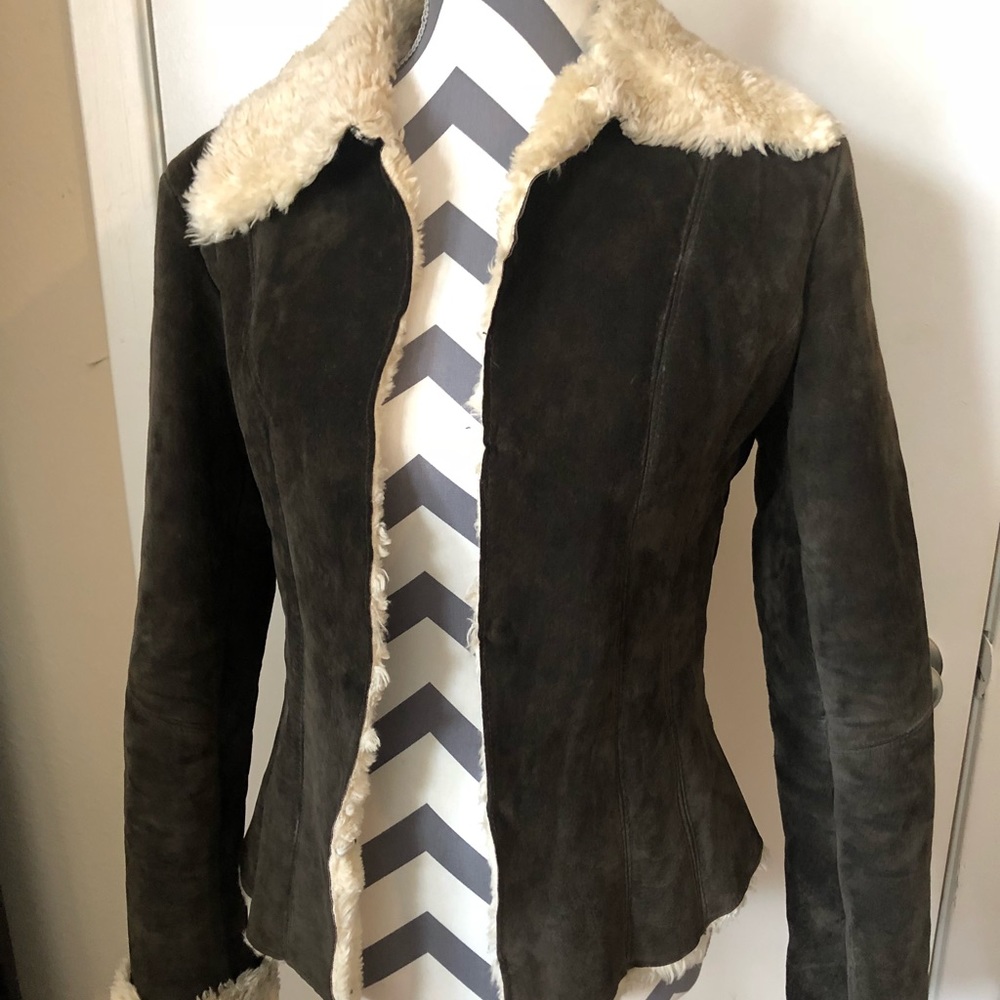 Express suede coat
